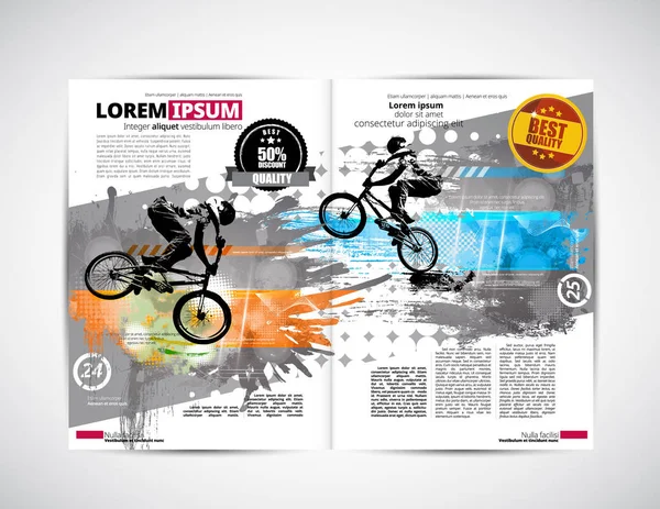 Broşür düzen illüstrasyon 