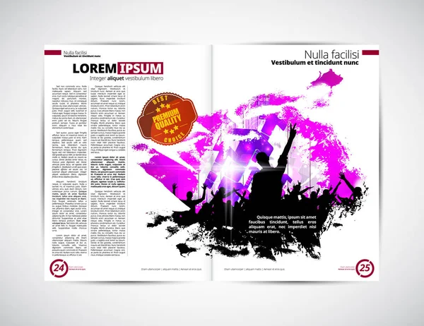 Illustrazione del layout della brochure — Vettoriale Stock