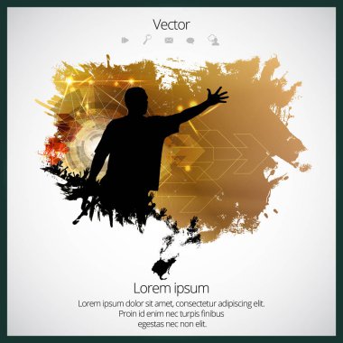 İnsanlar dans ile parti arka plan