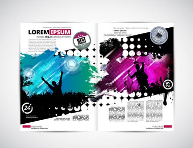 Broşür düzen illüstrasyon