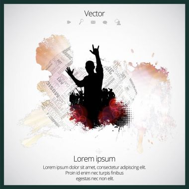 İnsanlar dans ile parti arka plan