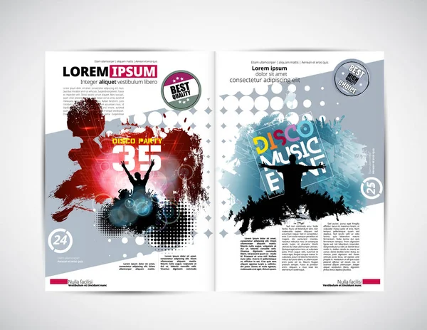 Broşür düzen illüstrasyon