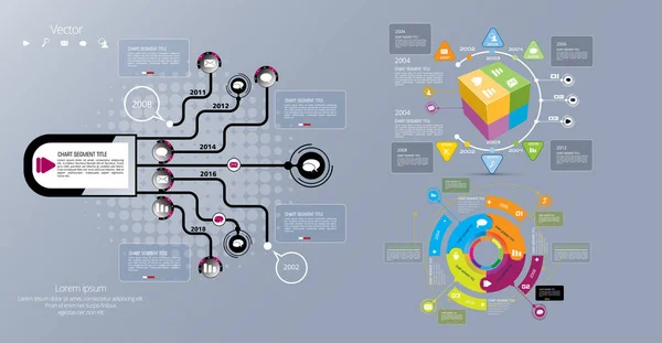 Geschäftsinfografisches Layout — Stockvektor