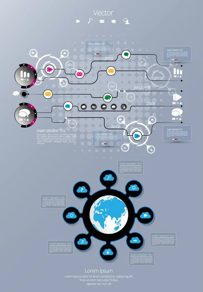 İş Infographic düzeni