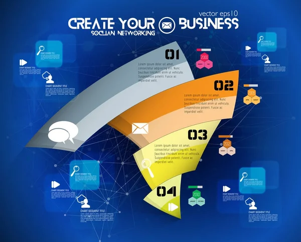 Modèle iconographique d'entreprise — Image vectorielle