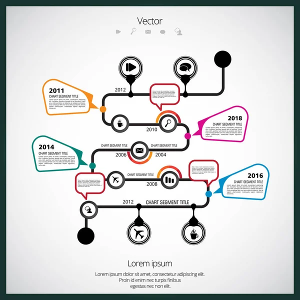 Infographic concept illustration — Stock Vector