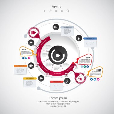 Infographic konsept illüstrasyon 