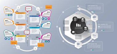 İş Infographic düzeni