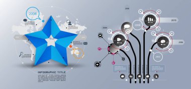 İş Infographic düzeni 