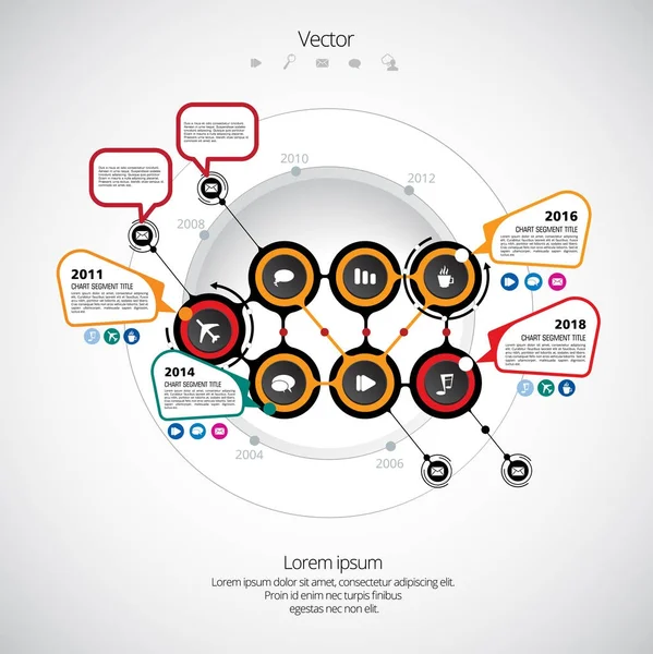 Ilustracja koncepcja Infographic — Wektor stockowy