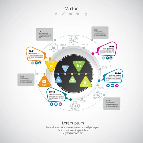 Illustration conceptuelle infographique — Image vectorielle