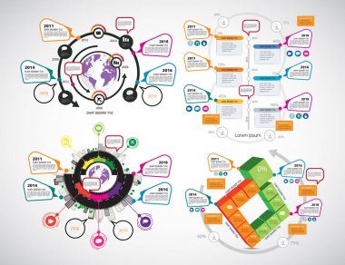 İş Infographics düzeni