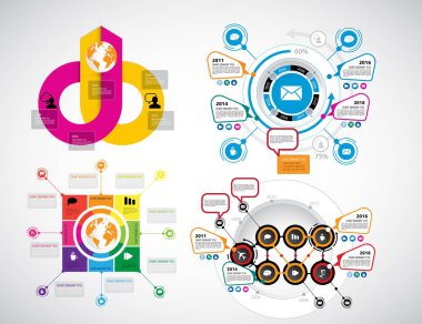İş Infographics düzeni