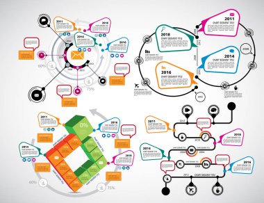 İş Infographics düzeni