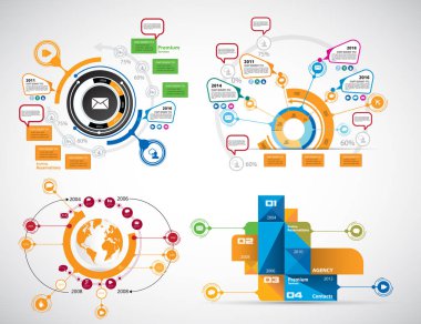 İş Infographics düzeni