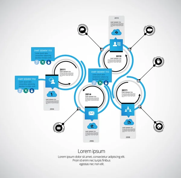 Infographics şablon çizimi