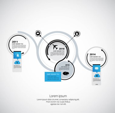 İş Infographic konsept illüstrasyon