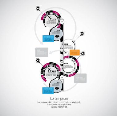 İş Infographic konsept illüstrasyon