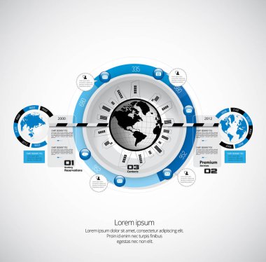 İş Infographic konsept illüstrasyon