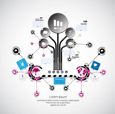 İş Infographic konsept illüstrasyon