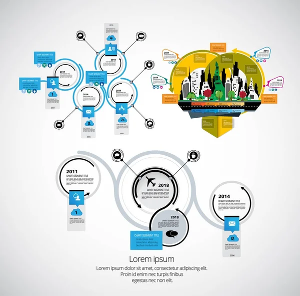 Biznes Ilustracja Infografiki Szt — Wektor stockowy