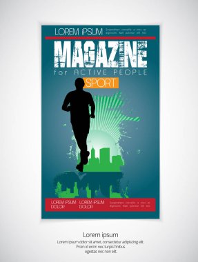 Spor dergisi illüstrasyon kapak