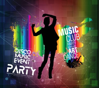 insanlar dans ile müzik arka plan