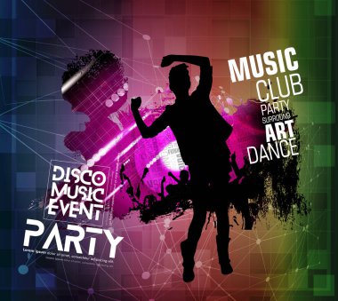 insanlar dans ile müzik arka plan