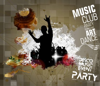 insanlar dans ile müzik arka plan