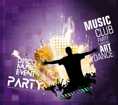 insanlar dans ile müzik arka plan