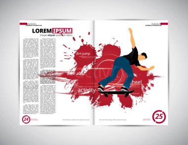 Spor dergi düzeni ile kaykaycı hüner