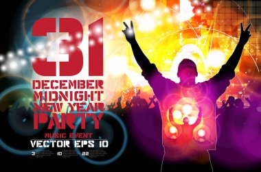 Büyük bir parti, posteri veya başlığı için arka plan