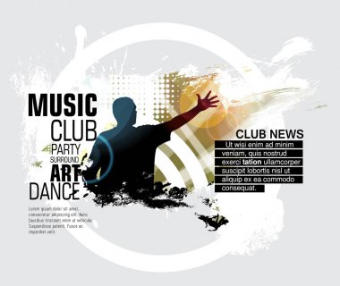 Büyük müzik etkinliği. Poster veya başlık sayfası için arka plan.