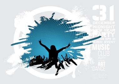 İnsanlar, posteri veya başlığı için arka plan dans