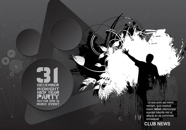 Evento Discoteca Fondo Para Cartel — Vector de stock