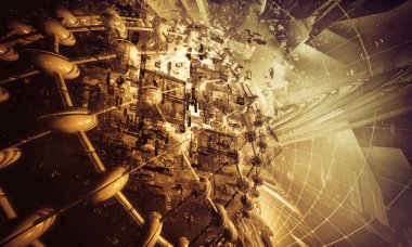 3D teknoloji arka plan