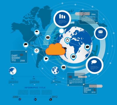 İş Infographic düzeni, vektör çizim
