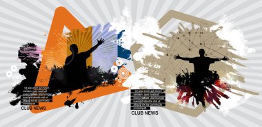 Disko Festivali, vektör çizim