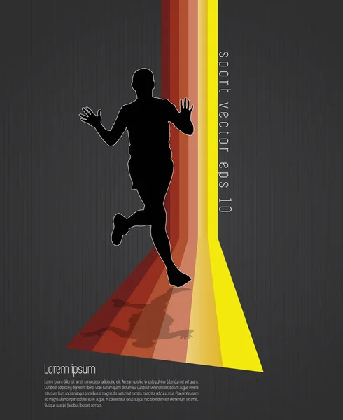 Urheilu Esimerkki Maratonin Juoksija — vektorikuva