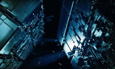 teknolojik altyapı 3D render