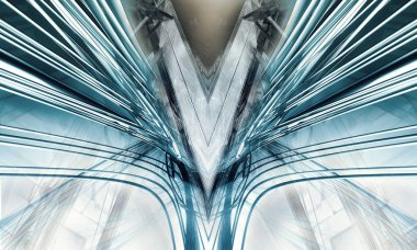 teknolojik altyapı 3D render