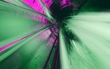 Soyut teknolojinin 3D sunumu dijital hi-tech konsepti hazır 