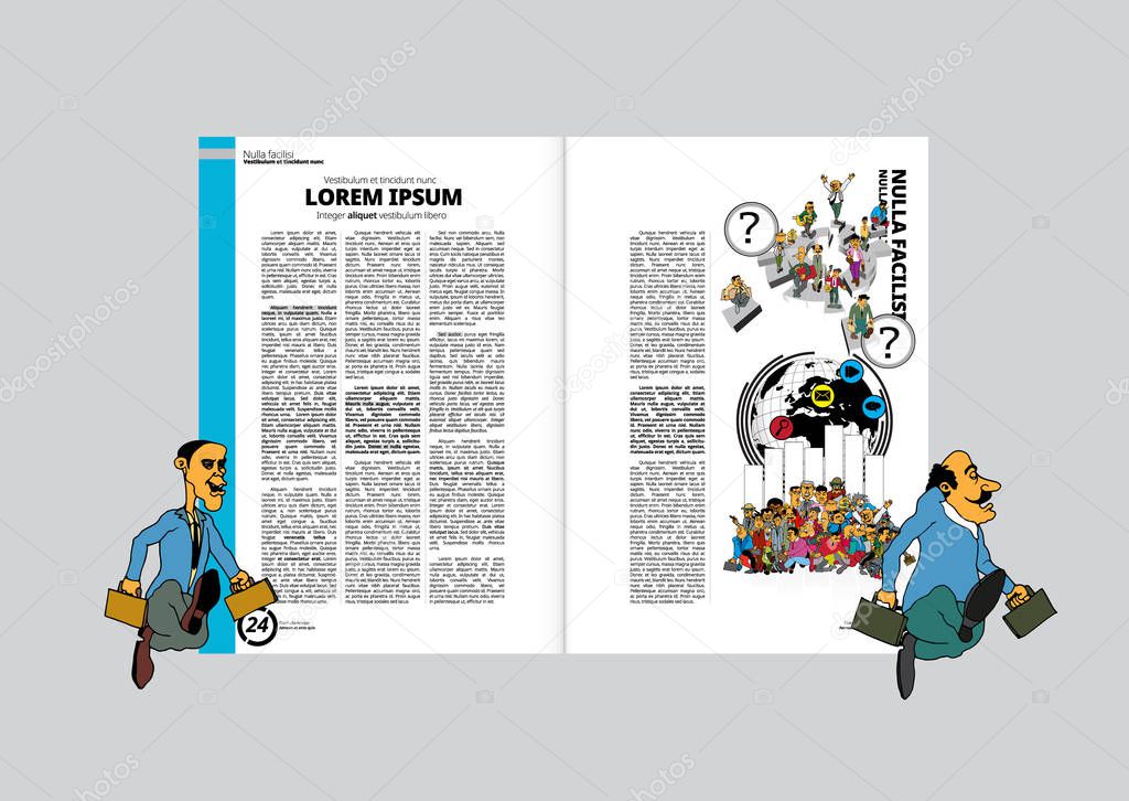 Brochure template flyer background for business design