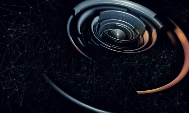 soyut teknoloji kavramı arka plan 3D render