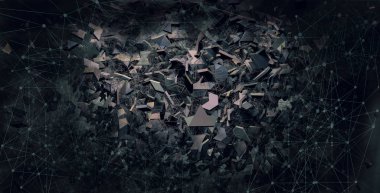 Hi Tech konsept 3D render