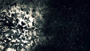 Hi Tech konsept 3D render