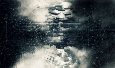 Hi Tech konsept 3D render