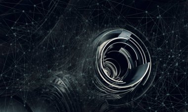 Hi Tech konsept 3D render