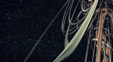 Hi Tech konsept 3D render