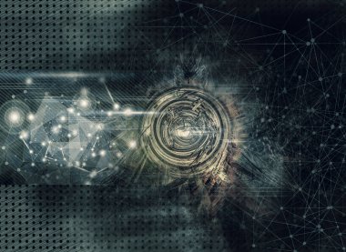 Hi Tech konsept 3D render